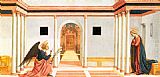 Annunciation Paintings - Annunciation by Domenico Veneziano